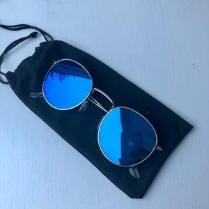 Vintage Classic Round Frame Wired Retro Sunglasses